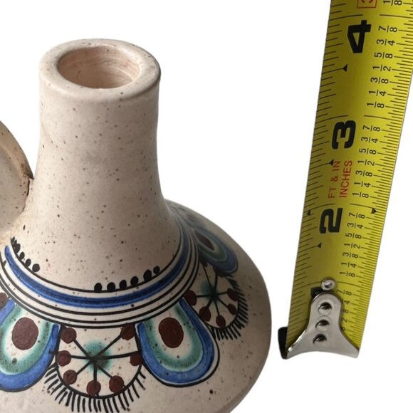 lolcus (lolkos) Pottery Stoneware Candleholder Art Deco Handmade in Greece - Picture 11 of 11